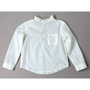 Olivier London Long Sleeve Ivory Shirt w/Liberty Dancing Kites Boys 5-6 Yr (~4?)